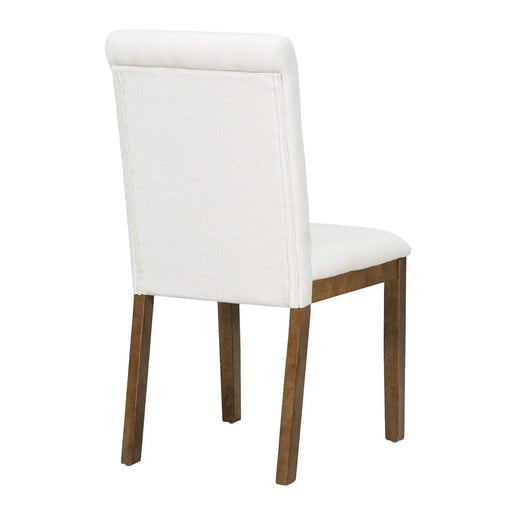 Farmhouse 6-Piece Extendable Dining Table Set with Removable Leaf, Upholstered Chairs, and Bench, Dark Brown Default -DTYStore