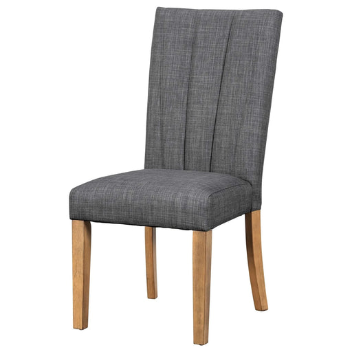 Farmhouse 78.1inch Extendable Wood Dining Table Set for 6, Kitchen Table Set with Bench and 4 Upholstered Chairs,3.8inch Thick Tabletop and Trestle Legs for Kitchen, Dining Room, Gray Default -DTYStore