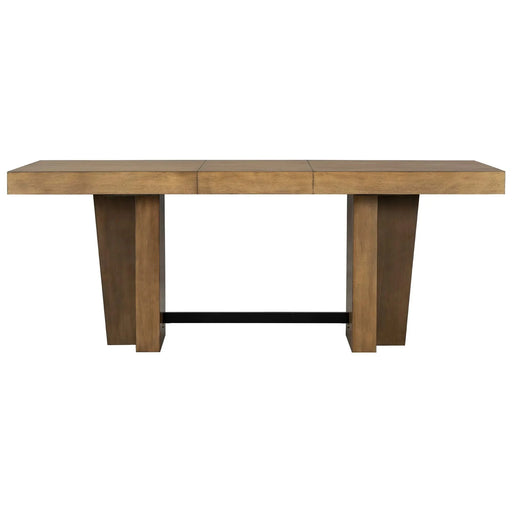 Farmhouse 78.1inch Extendable Wood Dining Table Set for 6, Kitchen Table Set with Bench and 4 Upholstered Chairs,3.8inch Thick Tabletop and Trestle Legs for Kitchen, Dining Room, Gray Default -DTYStore