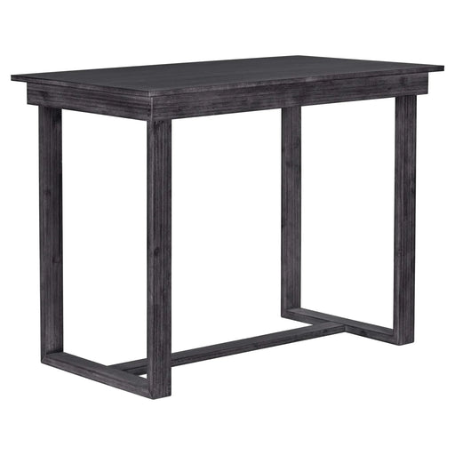 Farmhouse Counter Height 5-Piece Dining Table Set with 1 Rectangular Dining Table and 4 Dining Chairs for Small Places,Gray (old sku: SP000230AAE) Default -DTYStore