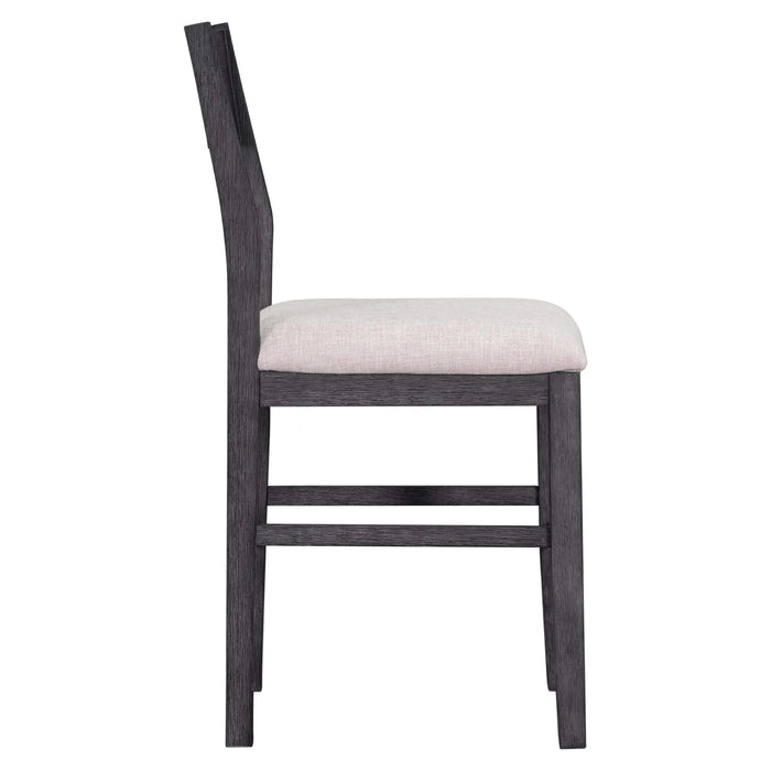 Farmhouse Counter Height 5-Piece Dining Table Set with 1 Rectangular Dining Table and 4 Dining Chairs for Small Places,Gray (old sku: SP000230AAE) Default -DTYStore