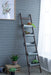 Farmhouse Foldable Reed Galvanized and Wood Ladder Planter 14.2' x 7.5' x 70.9' Default -DTYStore