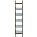 Farmhouse Foldable Reed Galvanized and Wood Ladder Planter 14.2' x 7.5' x 70.9' Default -DTYStore