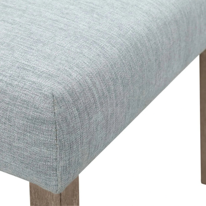 Farmhouse Upholstered Dining Chair Set of 2 with Solid Wood Legs, Light Blue, 23' x 27' x 37.5' Default -DTYStore