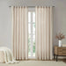 Faux Linen Rod Pocket and Back Tab Fleece Lined Curtain Panel(Only 1 Pc Panel) - DTY Store