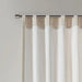 Faux Linen Rod Pocket and Back Tab Fleece Lined Curtain Panel(Only 1 Pc Panel)- DTY Store