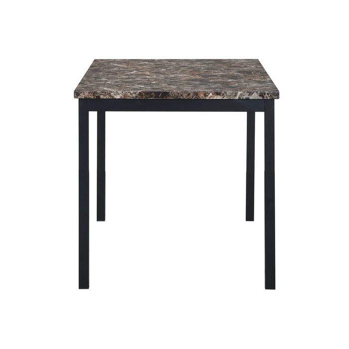 Faux Marble Top metal frame dinette table Default -DTYStore