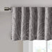 Faux Silk Embroidered Window Valance Grey 50x18' Default -DTYStore