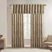Faux Silk Embroidered Window Valance Tan 50x18'- DTY Store