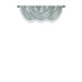 Faux Silk Waterfall Embellished Valance Dusty Aqua 38x46' Default -DTYStore