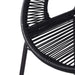Ferrara Outdoor Patio Barstool Set of 2, Black Faux Wicker PE Rattan with Iron Frame Default -DTYStore