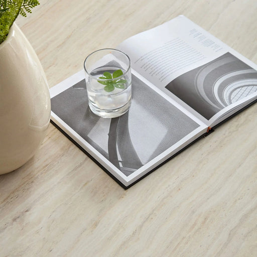 Fiberglass Square Center Coffee Table for Living Room 35.43'' Vintage Table,Imitation Stone Table front of the Sofa,Modern Design Coffee Table for Office,Apartment,No Need Assembly Default -DTYStore