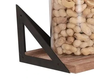 Floating Shelves, Long Wall Shelves Set of 3, Wall Mounted Shelves with Brackets for Bedroom, Living Room, Kitchen, Bathroom– Natural Wood Default -DTYStore