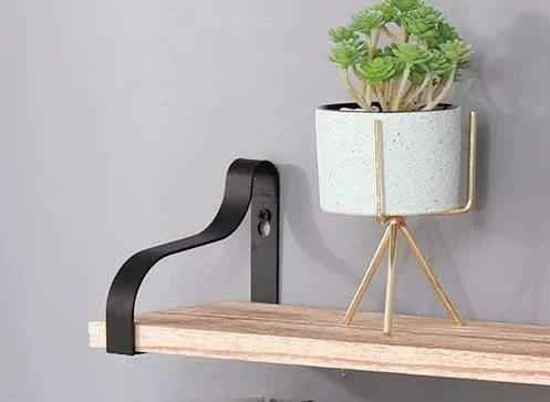 Floating Shelves, Long Wall Shelves Set of 3, Wall Mounted Shelves with Brackets for Bedroom, Living Room, Kitchen, Bathroom – Natural Wood Default -DTYStore