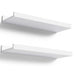 Floating Shelves Wall Mounted Set of 2, Modern White Shelves for Room Default -DTYStore