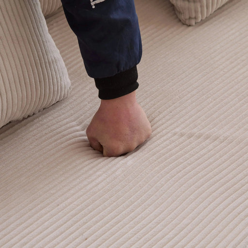 Floor Couch Compression Sofa Convertible Floor Sofa Bed with Pillow Back Support Light Grey -DTYStore