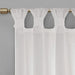 Floral Embellished Cuff Tab Top Solid Curtain Panel(Only 1 Pc Panel) Default -DTYStore