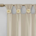 Floral Embellished Cuff Tab Top Solid Curtain Panel(Only 1 Pc Panel) Default -DTYStore