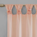 Floral Embellished Cuff Tab Top Solid Curtain Panel(Only 1 Pc Panel) Default -DTYStore