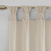Floral Embellished Cuff Tab Top Solid Curtain Panel(Only 1 Pc Panel) Default -DTYStore