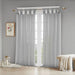 Floral Embellished Cuff Tab Top Solid Curtain Panel(Only 1 Pc Panel)- DTY Store