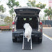 Foldable Aluminum Dog Car Step Ramp, Dog Ramp Climbing Ladder with PVC Handle, Non-slip Foot Mats for Most Sized Dogs, Pet Ramp Ladder, Black - DTY Store