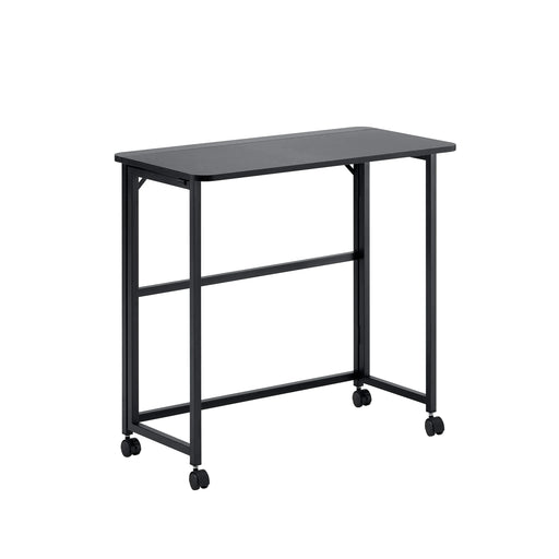 Folding Desk Small Foldable Desk for Small Space, 31.5 Inches Writing Computer Desk in Study, Home Office Foldable Office Desk for Bedroom 80*40,black Default -DTYStore