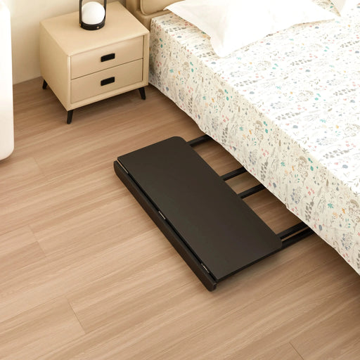 Folding Desk Small Foldable Desk for Small Space, 31.5 Inches Writing Computer Desk in Study, Home Office Foldable Office Desk for Bedroom 80*40,black Default -DTYStore