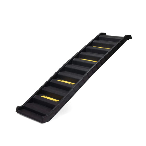 Folding Pet Ramp, Dog Ramp for Cars SUV, Vehicle Stairs Ladder with Nonslip Mats and Rubber Feet, Pets of All Sizes, Portable, Black Default -DTYStore