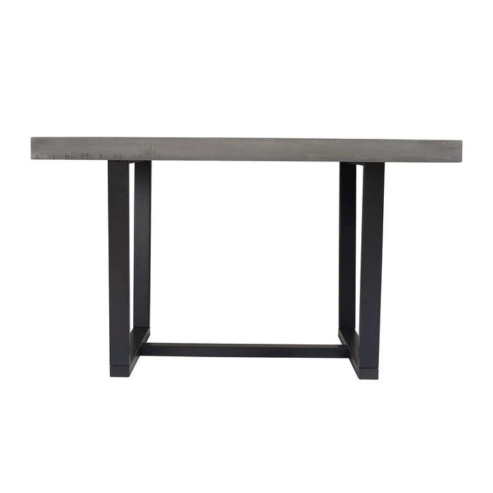 Forest Metal and Solid Distressed Dining Table by Walker Edison Default -DTYStore