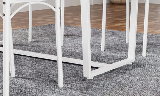 Four-piece set table and chair with backrest, industrial style, solid structure Default -DTYStore