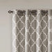 Fretwork Print Grommet Top Window Curtain Panel(Only 1 Pc Panel) Default -DTYStore