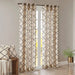 Fretwork Print Grommet Top Window Curtain Panel(Only 1 Pc Panel) Default -DTYStore