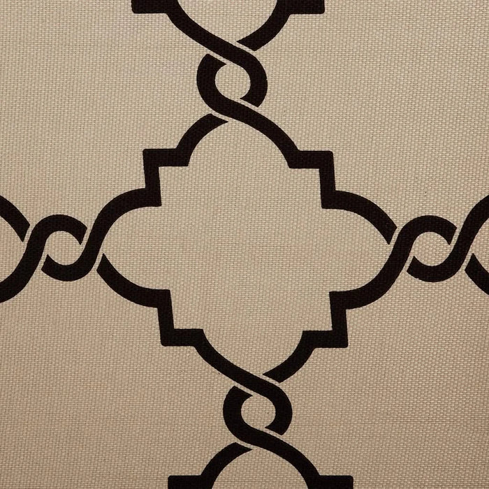 Fretwork Print Grommet Top Window Curtain Panel(Only 1 Pc Panel) Default -DTYStore