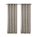 Fretwork Print Grommet Top Window Curtain Panel(Only 1 Pc Panel) Default -DTYStore