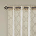 Fretwork Print Grommet Top Window Curtain Panel(Only 1 Pc Panel) Default -DTYStore