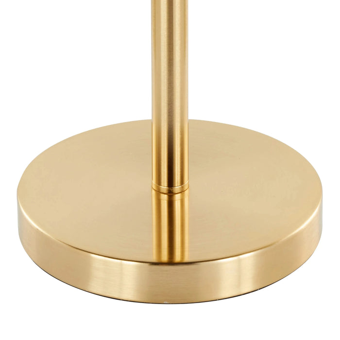 Fringe 25' Contemporary Metal Buffet Lamp in Royal Gold Metal and Black Fringe from Grandview Gallery by LumiSource - Set of 2 Default -DTYStore