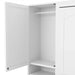 Full Size Murphy Bed Wall Bed with Closet ,Drawers and Shelves,White Default -DTYStore