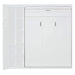 Full Size Murphy Bed Wall Bed with Shelves, Wardrobe and LED Lights,White Default -DTYStore