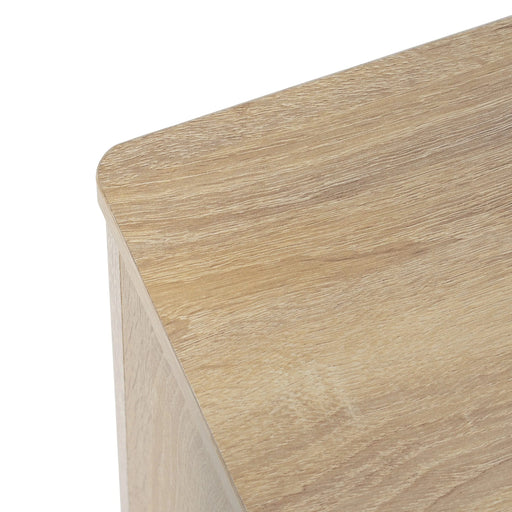 Functional 4-Door TV Cabinet – 2 Storage Spaces, Adjustable Shelves, Ideal for Living Room Organization, Natural Default -DTYStore