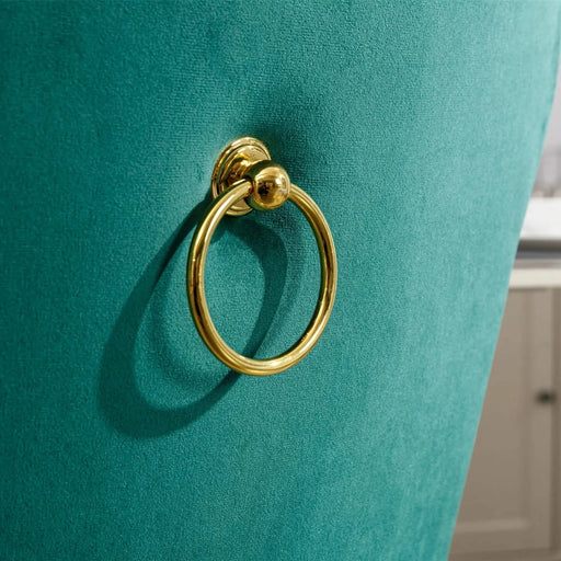 Furniture,Nikki Collection Modern, High-end Tufted Solid Wood Contemporary Velvet Upholstered Dining Chair with Golden Stainless Steel Plating Legs,Nailhead Trim,Set of 2，Black and Gold, SW1601GN Default -DTYStore