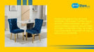 Furniture,Nikki Collection Modern, High-end Tufted Solid Wood Contemporary Velvet Upholstered Dining Chair with Golden Stainless Steel Plating Legs,Nailhead Trim,Set of 2,Blue and Gold, SW1601BL Default -DTYStore