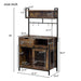 Furniture Style 2 in 1 PET FRIENDLY Dog Crate Composite Desk Hutch in Rustic Brown MDF and Steel - DTY Store