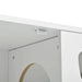 Furniture Style Cat Cabinet Cream White Cat Litter Box with Sisal Scratching Door MDF- DTY Store