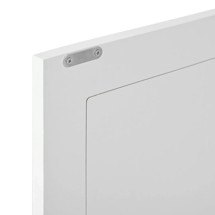 Furniture Style Cat Cabinet Cream White Cat Litter Box with Sisal Scratching Door MDF Default -DTYStore