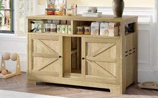 GO Cat Litter Box Enclosure for 2 Cats, Double Hidden Litter Box Furniture Cat Washroom, Farmhouse Indoor Cat House End Table, Brown Default -DTYStore