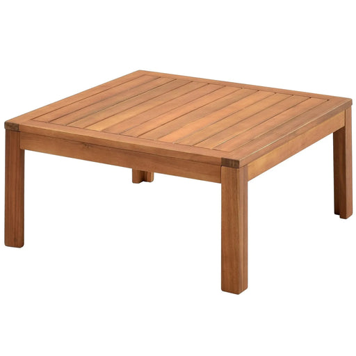 GO Wood Structure Outdoor Sofa Set with gray Cushions Exotic design Water-resistant and UV Protected texture High quality acacia wood Strong Metal Accessories Default -DTYStore