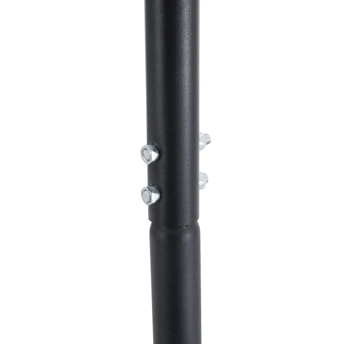 GRHeavy-Duty Iron Hanging Chair with Wicker Weave – Single Person Swing for Indoor/Outdoor (Gray) Default -DTYStore