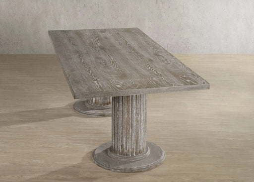 Gabrian Reclaimed Gray Finish Dining Table Default -DTYStore