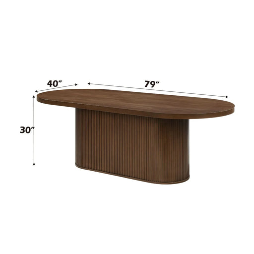 Gamarya Oak Finish Dining Table Default -DTYStore